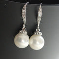 Korean Simple Faux Pearl Dangle Earrings For Women, Versatile Fashion Ear Jewelry view 1