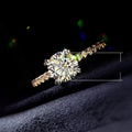 Sparkling Eight Prong Zircon Ring For Women, Fashion Proposal Engagement Jewelry view 5