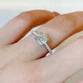 Sparkling Eight Prong Zircon Ring For Women, Fashion Proposal Engagement Jewelry view 4