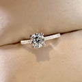Sparkling Eight Prong Zircon Ring For Women, Fashion Proposal Engagement Jewelry view 3