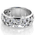 Hollow Micro Pave Zircon Ring Unisex Elegant Finger Ring Fashion Jewelry For Men And Women view 1