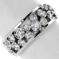 Hollow Micro Pave Zircon Ring Unisex Elegant Finger Ring Fashion Jewelry For Men And Women view 2