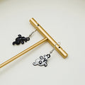 Creative Halloween Cartoon Vampire Lips And Ghost Enamel Alloy Dangle Drop Party Womens Earrings view 3