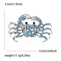 Alloy Rhinestone Crab Brooch For Animal Clothing Accessories view 6