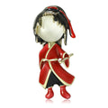 Alloy Enamel Vintage Boy Brooch Pin For Coats And Cardigans view 1