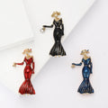Alloy Enamel Fashion Lady Brooch Pin For Women's Suit Cardigans view 1