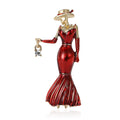 Alloy Enamel Fashion Lady Brooch Pin For Women's Suit Cardigans view 5