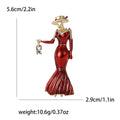 Alloy Enamel Fashion Lady Brooch Pin For Women's Suit Cardigans view 4