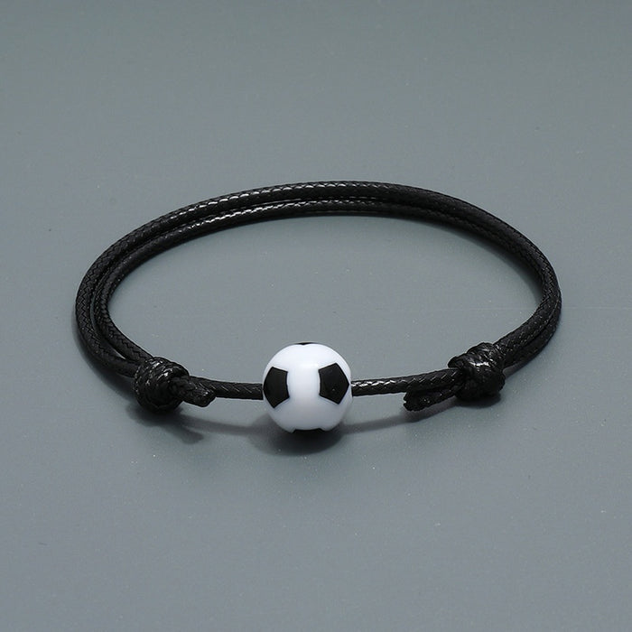 Minimalist Soccer Fan Bracelet Fashion Sports Wrist Jewelry Souvenir Gift Accessory