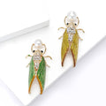 Alloy Rhinestone Cicada Brooch Pin For Unisex Insect Coat Accessories view 4