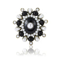 Alloy Pearl Medal Brooch Pin For Women Suits And Cardigans view 5