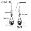 Korean Simple Hollow Drop Earrings For Women, Sweet Water Drop Dangle Ear Cuff Jewelry view 3