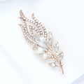 Alloy Rhinestone Peacock Feather Brooch Pin For Jackets And Shirts view 4