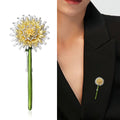 Alloy Dandelion Brooch Pin For Clothing Decoration And Anti Exposure view 2