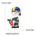 Alloy Enamel Firefighter Brooch Pin For Cardigan Sweater Fastening view 4