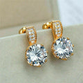 Korean Fashion AAA Zircon Stud Earrings, Hot Selling Cross Border Women's Jewelry Accessories view 4