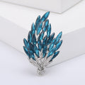 Alloy Crystal Wheat Brooch Pin For Elegant Suit And Coat Accessories view 3