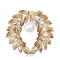 Alloy Rhinestone Flower Brooch For Women's Scarf And Clothing Fastening view 2
