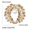 Alloy Rhinestone Flower Brooch For Women's Scarf And Clothing Fastening view 5