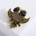 Vintage Alloy Owl Brooch Pin For Sweaters Coats And Cardigans view 4