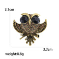 Vintage Alloy Owl Brooch Pin For Sweaters Coats And Cardigans view 5