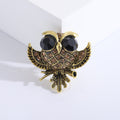 Vintage Alloy Owl Brooch Pin For Sweaters Coats And Cardigans view 2
