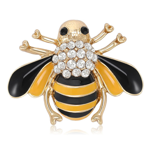 Alloy Bee Lapel Brooch Pin For Suits Coats And Collars