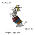 Alloy Enamel Crown Dachshund Brooch Pin For Versatile Apparel Decor view 6
