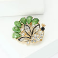 Alloy Rhinestone Peacock Brooch Pin For Sweaters And Coats view 3