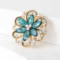 Vintage Alloy Plated Flower Brooch For Sweaters Coats And Collars view 3