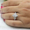 Eight Hearts Eight Arrows Marquise Zircon Ring For Women Sparkling European American Jewelry view 4