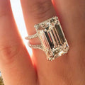 Women Oversized 14x10mm Square Zircon Ring Sparkling European American Fashion Jewelry view 1