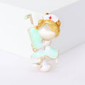 Metal Alloy Nurse Doctor Brooch For Uniform Suit Decoration view 4