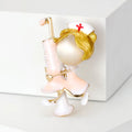 Metal Alloy Nurse Doctor Brooch For Uniform Suit Decoration view 2