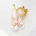 Metal Alloy Nurse Doctor Brooch For Uniform Suit Decoration view 5