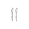 Light Luxury Chain Tassel Ear Cuff Earrings With Micro Pave Zircon, Versatile Women's Jewelry view 4