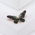 Alloy Rhinestone Butterfly Brooch Pin For Cardigan And Coat Decoration view 2