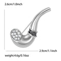 Alloy Smoking Pipe Brooch Pin For Coats Cardigans And Suits view 5
