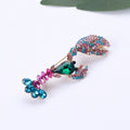 Alloy Rhinestone Lobster Brooch Pin For Ocean Theme Apparel view 4
