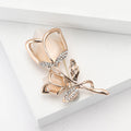 Metal Alloy Rhinestone Tulip Brooch For Women's Suit Accessories view 3