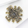 Vintage Alloy Baroque Brooch For Suits Coats And Sweaters view 4