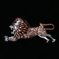 Alloy Enamel Lion Brooch For Men's Vintage Clothing Accessories view 2