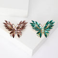 Alloy Crystal Butterfly Brooch With Rhinestones For Garment Decoration view 1