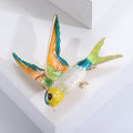 Alloy Enamel Swallow Brooch Pin For Mens And Womens Apparel view 3