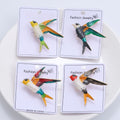 Alloy Enamel Swallow Brooch Pin For Mens And Womens Apparel view 1