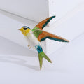 Alloy Enamel Swallow Brooch Pin For Mens And Womens Apparel view 6