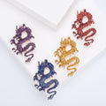 Alloy Enamel Dragon Brooch For Unisex Coat Lapel Decoration view 1