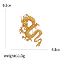 Alloy Enamel Dragon Brooch For Unisex Coat Lapel Decoration view 5