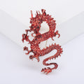 Alloy Enamel Dragon Brooch For Unisex Coat Lapel Decoration view 2