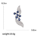 Alloy Rhinestone Leaf Brooch For Women's Elegant Clothing Accessories view 5